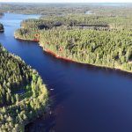 rantatontti Mikkeli Puulavesi ilmakuva tonteista, rantaviivoista ja Siliänsalmesta