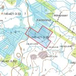 Maastokartta Talvitienkorpi-metsätilasta