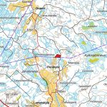 Kartta Hannula-metsäpalstasta Ylistaron Isokylässä, Etelä-Pohjanmaalla.