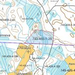 Kartta Hannula-metsäpalstasta Ylistaron Isokylässä, Etelä-Pohjanmaalla.