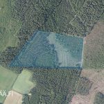Ilmakuva Hannula-metsäpalstasta Ylistaron Isokylässä, Etelä-Pohjanmaalla.
