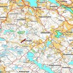 Laajempialainen maastokartta, jossa Tervahaudanmäen metsätila merkitty punaisella rajauksella.