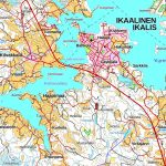 Yleiskartta Ikaalisten alueelta – metsätila Ikaalinen, myydään metsää Pirkanmaa