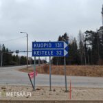 Opastus VT4 vattelta kohti kuopiota