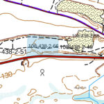 Kiinteistörekisterikartta Hämeenkyrön Vesahiekka-metsätilasta (108-438-2-66), joka osoittaa tilan rajat ja sijainnin tien varrella.