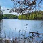Maisema Puulavedelle omarantaiselta rantatontilta Mikkelissä