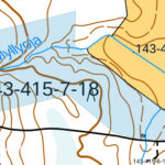 Kartta metsätilasta Myllyoja kiinteistötunnus 143-415-7-18