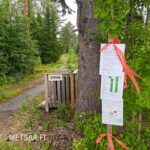 Myydään metsätila Urjala – Tuomisto-tilan metsätie ja sisääntulo Vesilahdentieltä