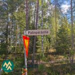 Palinperäntien risteys matkalla Ukkosmetsän metsätilalle
