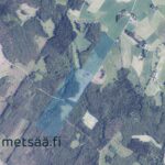 Ilmakuva Ukkosmetsän metsätilasta Ikaalisten Vatulassa