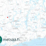 Kartta Saarilahden rantatonttien sijainnista Ikaalisissa Pirkanmaalla