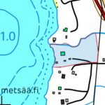 Karttakuva huvilakiinteistön sijainnista Sakara-järven rannalla