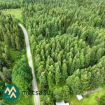 Viistoilmakuva metsätilakokonaisuudesta Sianvaarantien ympäristössä Ilomantsissa