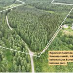 Ilmakuva laajasta viiden metsätilan kokonaisuudesta Ilomantsin Sianvaarassa