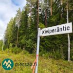Kiviperäntien tienviitta Ylöjärvellä lähellä Talasoja-tilaa