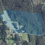 Ilmakuva Talasoja-tilan metsistä ja pelloista Ylöjärvellä