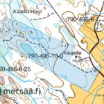Maastokartta Kauppilan metsätilasta ja kiinteistön rajoista Sastamalassa